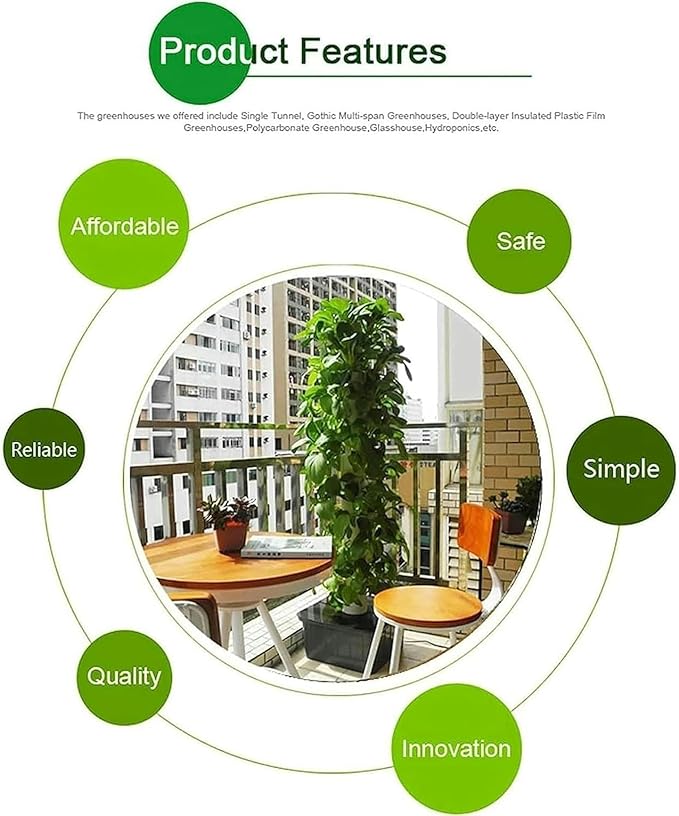Hydroponics hydroponic Cultivation kit hydroponic Tower Cultivation System 14 Layers and 70 Planting Holes