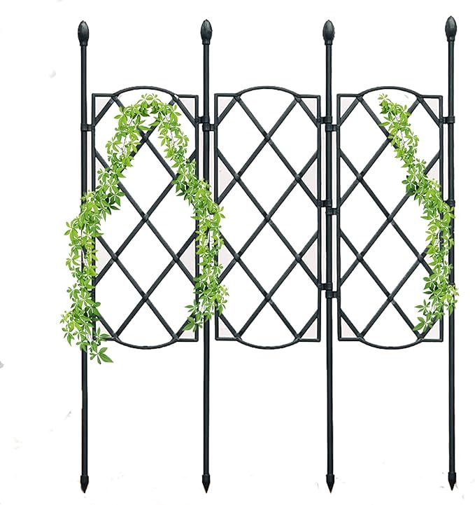 Garden Trellis for Climbing PlantsRustproof Plastic Coated Metal Plant Support35in53in Tall Frame for Vines Flowers Vegetables and Roses - Indoor/Outdoor Use (Size : 35.4in/90cm X 18.3 in/46.5c