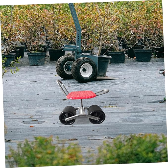 BESPORTBLE 2pcs Gardening Stool Wheel Mobile Rolling Seat for Easy Planting and Maintenance Convenient Wheels for Outdoor Tasks Space-Saving and Design