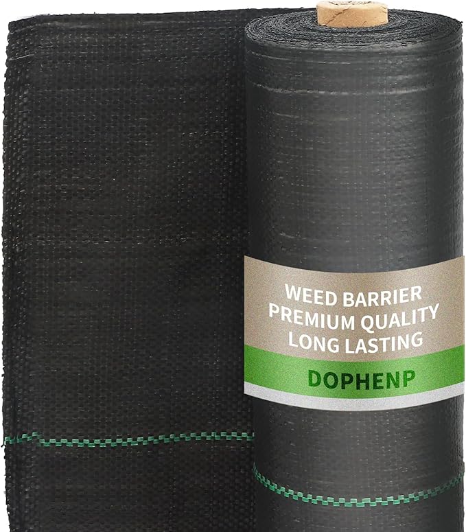 3x100ft 3.2OZWeed Barrier Landscape Fabric Heavy Duty Woven Weed Control Fabric High Permeability Good for Flower Bed Geotextile Fabric Underlayment Driveway (3.2ft*32ft)