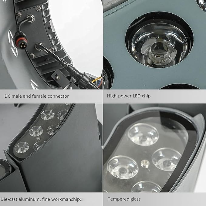 LED Ring Tree Hug Lamp 12W Surrounding LED Tree Spotlights IP65 Waterproof Ground Landscape Light 24V Ring Outdoor Corrugated Buried Lights Garden Lighting(White Light9PCS(24V))