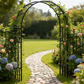 Garden TrellisSteel Garden Arch Trellisfor Climbing Plants Roses VinesFlower Arch Wedding Arch Stand