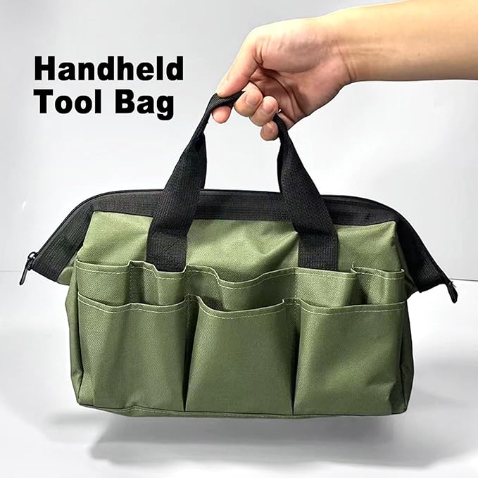 FTVOGUE 4PCS Garden Tool Set Gardening Tools with Non Slip Rubber Grips and Storage Bag for Digging Weeding Loosening Soil Aerating Transplanting