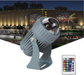Rotation Led Beam Lamp 10W Outdoor RGB Spot Lights IP66 Waterproof Ground Landscape Lights Narrow Beam Wall Washer Spotlights With Remote Control Spotlights for Billboard Building Lighting(AC85-26