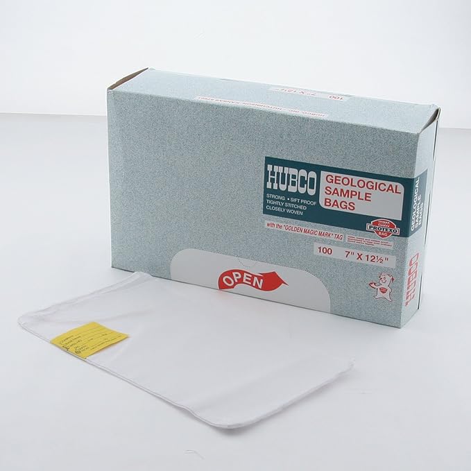 Hubco Soil Sample Bags 7W x 12-1/2D (box of 100)