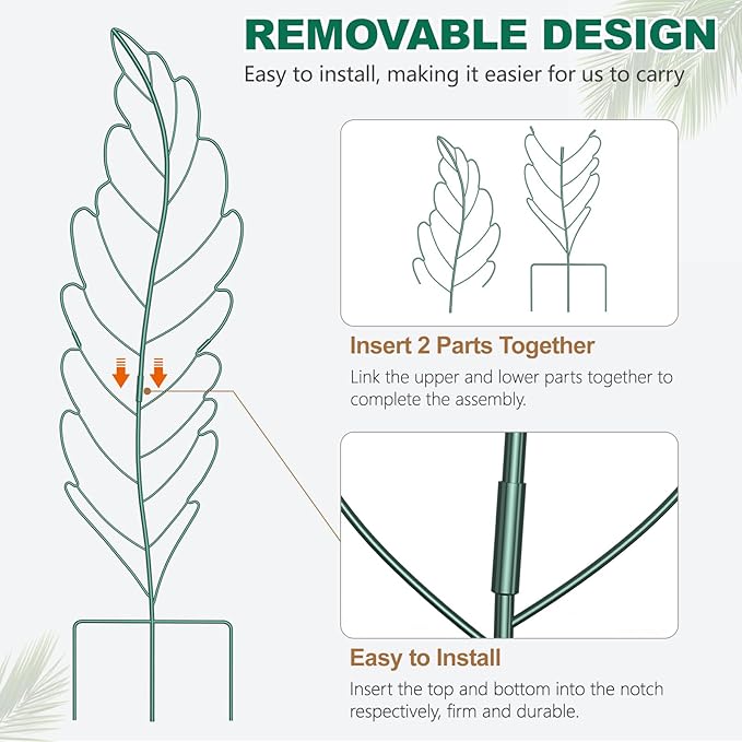 3 Pack Metal Garden Trellis for Climbing PlantsGreen Metal Garden Trellis for Vines Plant Rose Vegetable SupportLarge Decorative Outdoor Trellis