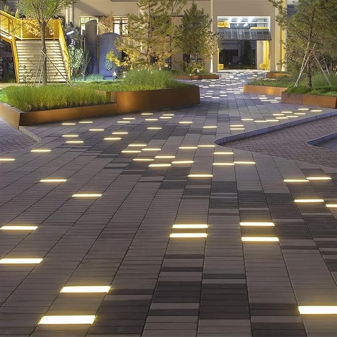 Garden Buried Light Recessed LED Underground Light IP66 Waterproof Embedded Pathway Lights AC85-265V for Outdoor Patio Deck Driveway Landscape Lighting (Green 36W)