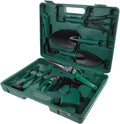 Tofficu Garden Tool Set with Storage Case 10pcs Heavy Duty Metal Gardening Tools for Planting and Pruning for Outdoor Lawn and Garden Use