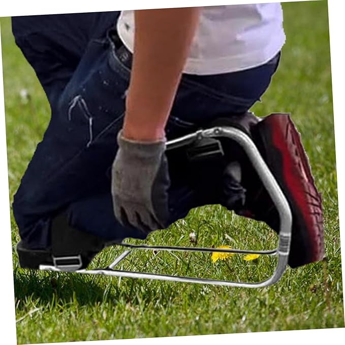 Veemoon Garden Kneeler and Seat with Straps Ergonomic Knee Pad for Farm Work Portable Dual Use Design for Comfortable Gardening Sessions Heavy Duty Support for All Leg
