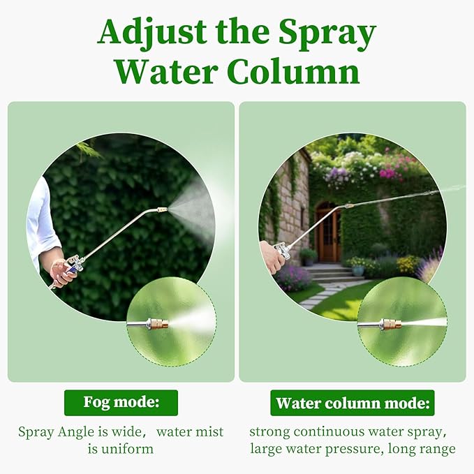 1.5Gal Stainless Steel Pump Up Sprayer Reinforced Hose Hand Pump Sprayer with Pressure Gauge&ampSafety Valve Adjustable Nozzle Suitable for Gardening (1.5 Gallon)