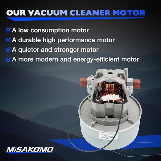 Vacuum Cleaner Blower/Motor 2 Stage 120 Volts Replace# 4M903 115923 Compatible with Miele Tristar F&ampP Fantom Vacuum Cleaners Hurry Canine Dryers Metro Dryers Romani