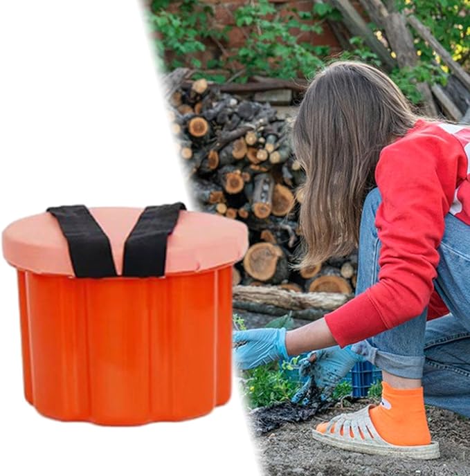 Portable Garden Work Stool with Comfortable Seating Height 18cm
