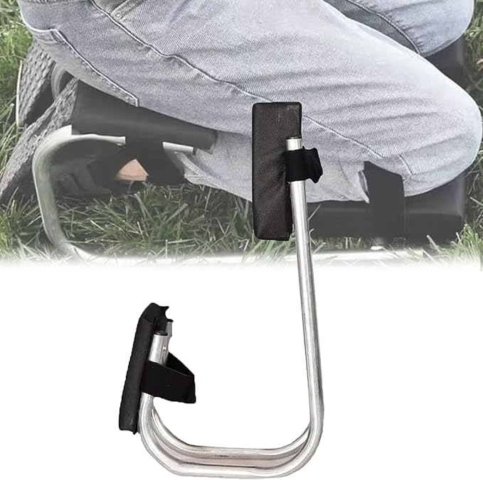 Leg Brace for Garden Kneeler and Seat - Portable Knee Seat for Gardening - Wearable Ergonomic Kneeling Chair for Farm Work(Black)