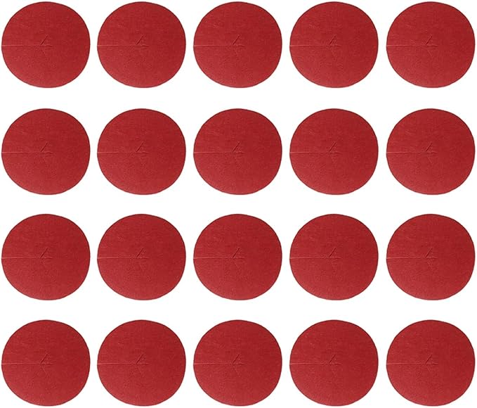 Non Woven Tree Mulch 20pcs Non-Woven Tree Mulch Ring Tree Protector Mat Reusable Tree Weed Barrier Mat for Weed Control Root Protection(Red)