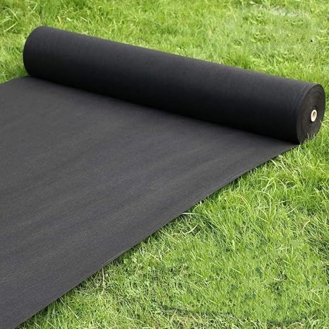 1PCS Heavy Duty Weed Barrier Landscape Fabric Black Water Permeable Ground Cover Durable Anti-Grass Cloth for Garden Courtyard Villa Landscaping(100cmX1000cm)