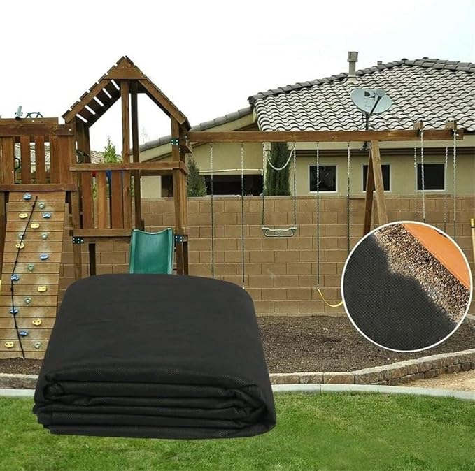 Folded Ground Cover MembraneWeed Membrane Weed Barrier Fabric Non-Woven Geotextile Fabric Garden Weed Barrier Fabric Landscaping Fabric(1x10m)