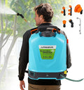 LANUEVA 5.28 Gal/20L Battery Powered Sprayer with Mixing System 78-101 PSI Adjustable Electric Backpack Sprayer with Six Mist Nozzles&ampTelescopic Wand Weed Sprayer for Lawn Garden Home Cleaning