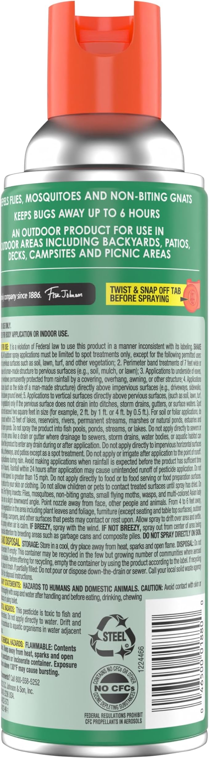 OFF! Outdoor Fogger Yard and Deck Insect Repellent Backyard Pretreat Kills and Repels Insects 16 Ounce (Pack of 3)