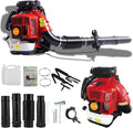 【Ship from US】 80CC 900CFM Leaf Blower - 2 Stroke Back Pack Gas Powered Leaf Blower Grass Lawn Blower Air Cooling Gasoline Backpack Grass Blower Backpack Snow Blower for Garden