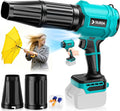Cordless Leaf Blower Compatible for Makita 18V Battery(NO Battery) Mini Turbo Jet Blower with 2 Nozzles Lightweight &amp One-Hand Use for Patio Garage Yard Cleaning Car Dryer(Tool Only)