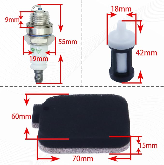 4229 120 0606 Carburetor Fits for Stihl BG45 BG55 BG65 BG46Z BG65DZ BG85 SH55C SH85DZ Leaf Blower for Zama C1Q-S68 Carb Replaces for 4229-120-0606 42291200606 with 42294001300 Ignition Coil