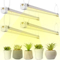 FREELICHT T8 Grow Lights for Indoor Plants 2FT Full Spectrum 120W(4 x 30W) 4 Installation Methods 5000K Linkable LED Grow Light Strips for Plant Shelf Greenhouse Succulent Seeding 4 Pack