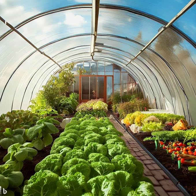 SUNVIEW Greenhouse Plastic Clear 6 mil 4 Year Polyethylene Covering Film 10 ft. Wide x 25 ft. Long