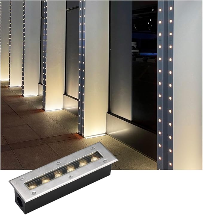 Recessed Outdoor Spotlights - Ground LED Landscape Lights 220V LED Buried Lights IP67 Waterproof Ground Spotlight for Outdoors Terraces Gardens Lighting(Green36W)