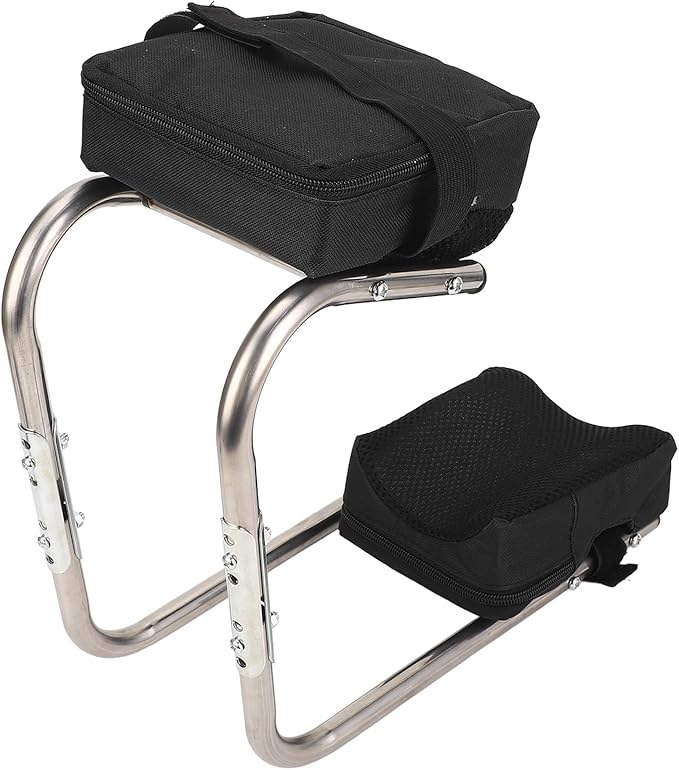 Garden Kneeler Alloy Steel 300lbs Support Lightweight Portable Knee Seat Ergonomic Gardening Stool with for Gardening Farming Household Chores