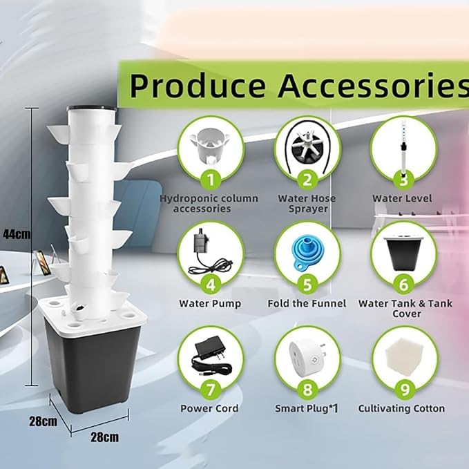 DIY Hydroponic Balcony Growing System - Detachable PP Colonization Cups for Home Garden Greenhouse &amp Vertical Planters (30 Holes)