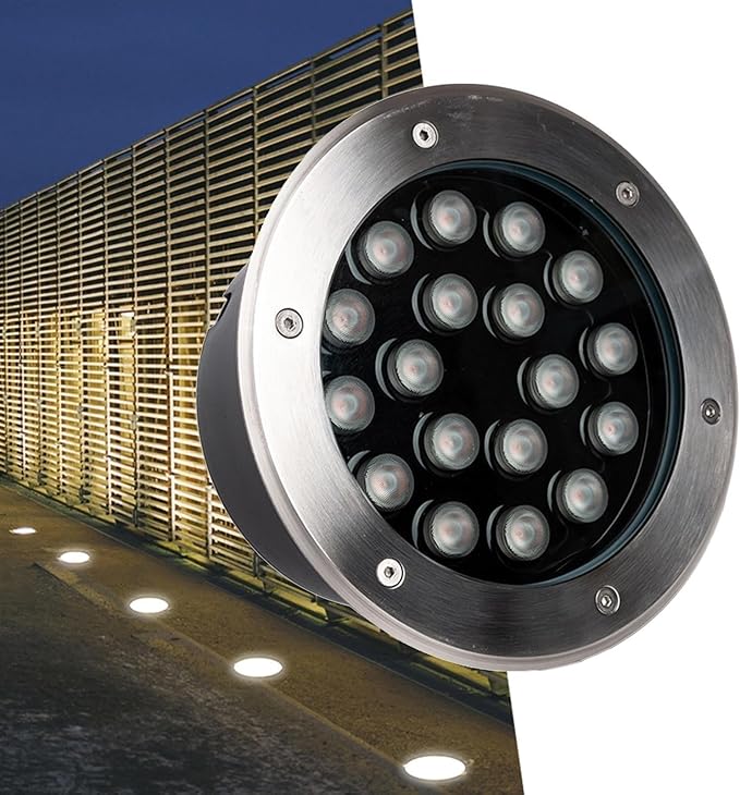 LED Beam Spotlight - 12V Waterproof Underground Recessed Floor Lamp IP66 Outdoor Embedded Garden Light