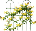 Garden Trellis for Climbing Plants - 90x120cm Adjustable Heavy-Duty Support PP Coated Steel Garden Trellisesfor Rose Vine Cucumber Vegetable Flower Tomato Grape Bean Fruit Backyard