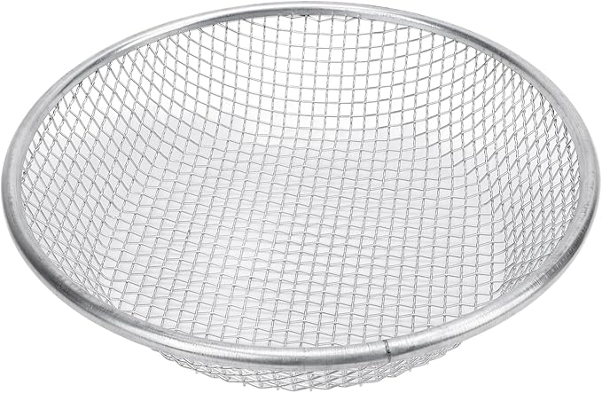 Gardening Soil Sifter Garden Sand Soil Compost Sifter with Anti Slip Gloves Stainless Steel 50kg Bearing Ideal for Sand Rocks Dirt Compost (6mm/0.24in Hole)
