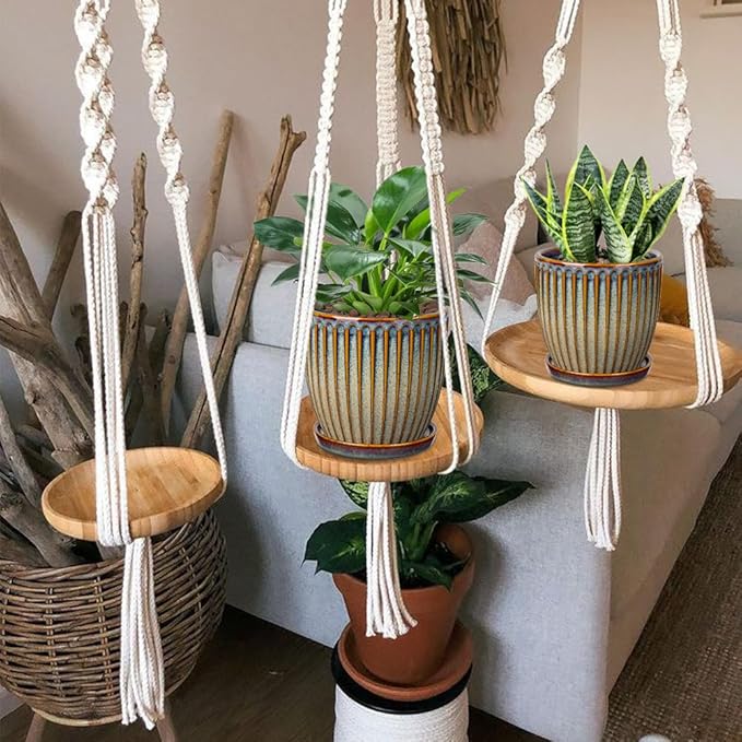 Oairse Ceramic Pots for Indoor Plants 5.7 inch Pots for Plants Set of 2 Brown Planters with Drainage Holes and Saucers Texture Ceramic Planters Indoor Outdoor for Succulent