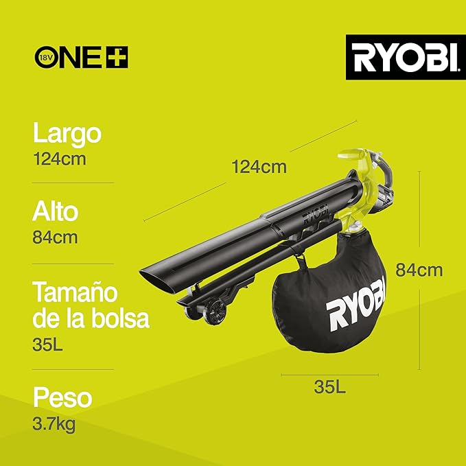 RYOBI OBV18 18V ONE+ Cordless Brushless Blow-Vac (Body Only) Hyper Green