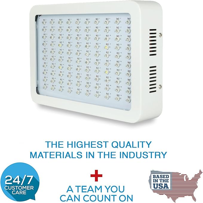 300W LED Grow Light Full Spectrum for Hydroponic Indoor Plants Growing Veg and Flower
