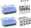 BlumWay Large Size 2 Pack 24 Cell Seed Starter Kit with Bigger Seed Starter Cup &amp 2 Inch 8 Cell Upgraded Soil Blocker