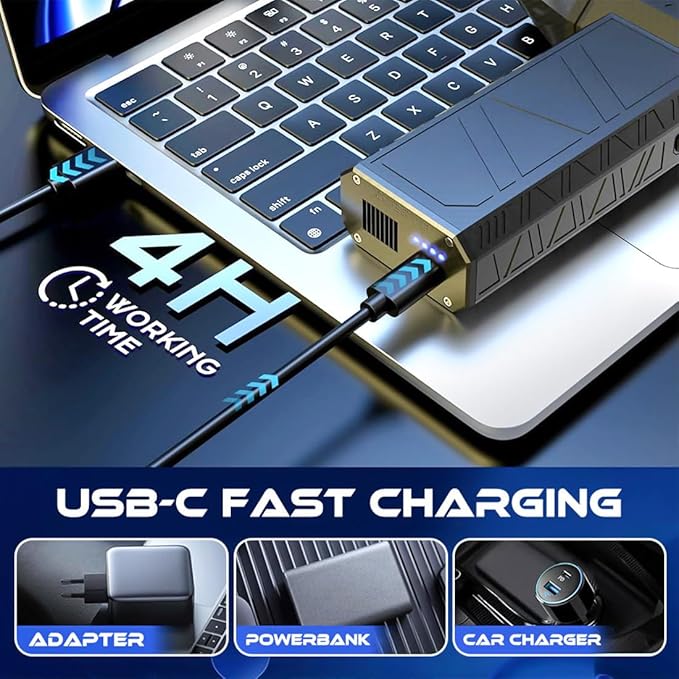 1500w Thermal Blower 2026 Upgrade Portable Snow Blower for Car Electric Windshield Antifreeze Blowe -3 Gear Adjustable Strong Airflow for Drying/Dust Removal/Cleaning (2PCS)