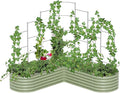 Vego Garden Modular Wall Trellis System 7' Long for 7' x 7' Large Size L-Shaped Garden Beds (Garden Beds Not Included)