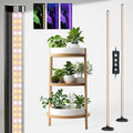 2PCS Grow Lights for Indoor Plants with Timer 384 LEDs 42W Vertical Full Spectrum Grow Light 65 Inch Standing Grow Lights 3 Light Modes 5-Level Dimmable Wide Coverage