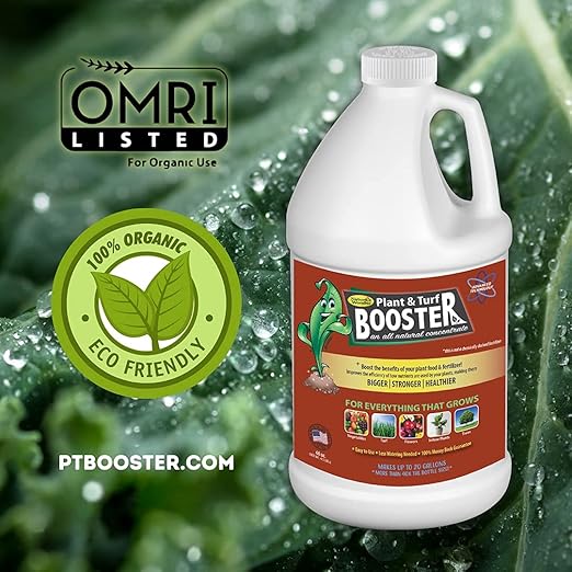 Nature's Wonder Organic Soil Conditioner &amp Root Booster for Plants - Concentrated Liquid Biostimulant with Fulvic Humic Acid for Plants Potting Soil Flowers &amp Lawns - 60oz