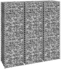 SKM Gabion Raised Beds 3 pcs 11.8x11.8x39.4 Iron-12491026