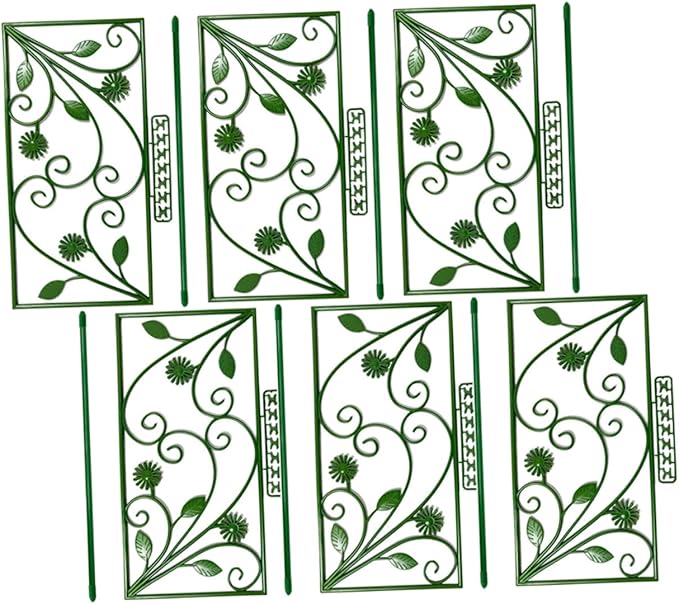 6pcs Climbing Flower Stand Screen Sturdy Material for Indoor Garden Trellis