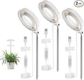 3pcs Grow Lights for Indoor Plants 20 LEDs Full Spectrum Plant Light for Indoor Plants Height Adjustable Growing Lamp with Detachable Base 3/6/9Hrs Timer 4 Brightness