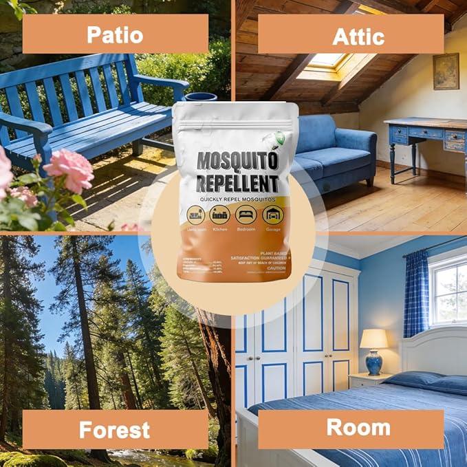 Mosquito Repellent Outdoor Patio Indoor Mosquito Repellent Balls Mosquito Control for Yard Keep Mosquito Away for Travel Natural Mosquitoes Deterrent for Room Outdoor Mosquito Repellant-8P