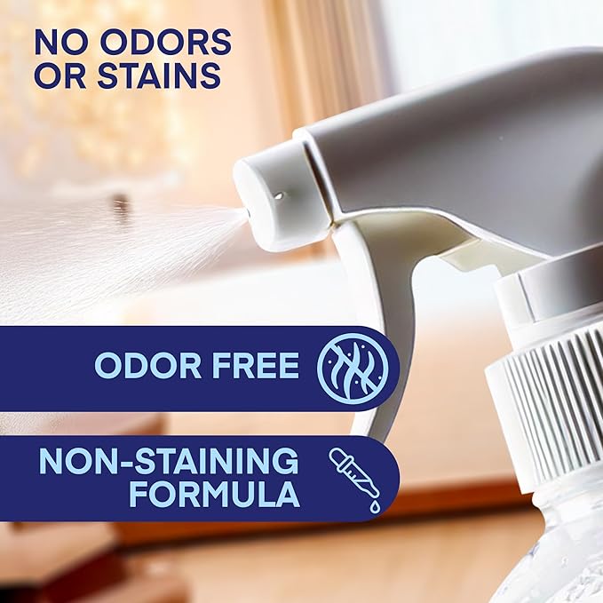 Steri-fab All-in-One Disinfectant Spray – Kills Bed Bugs Fleas Mites Roaches Viruses Fungi &amp Odors – Quick-Drying Non-Residual 16 Ounce Sprayer Bottle