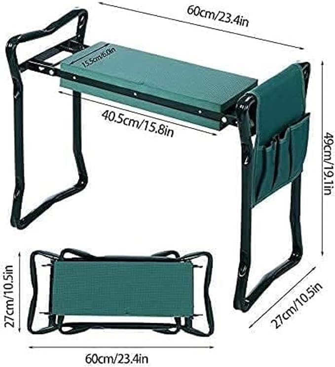 Garden Kneeling Stool Foldable Work Bench with Comfy Foam Pad Portable Chair for Gardening and Home Use Versatile Garden Seat and Kneeler