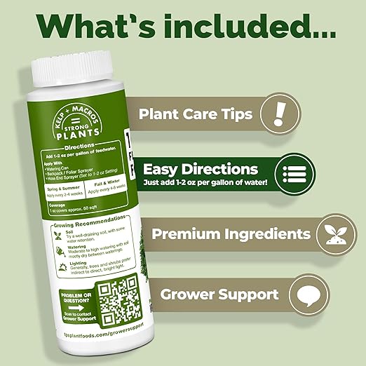 Liquid 10-10-10 Fertilizer for Trees and Shrubs – Balanced NPK Plus Iron and Micros for Stronger Growth and Healthy Roots 32 oz