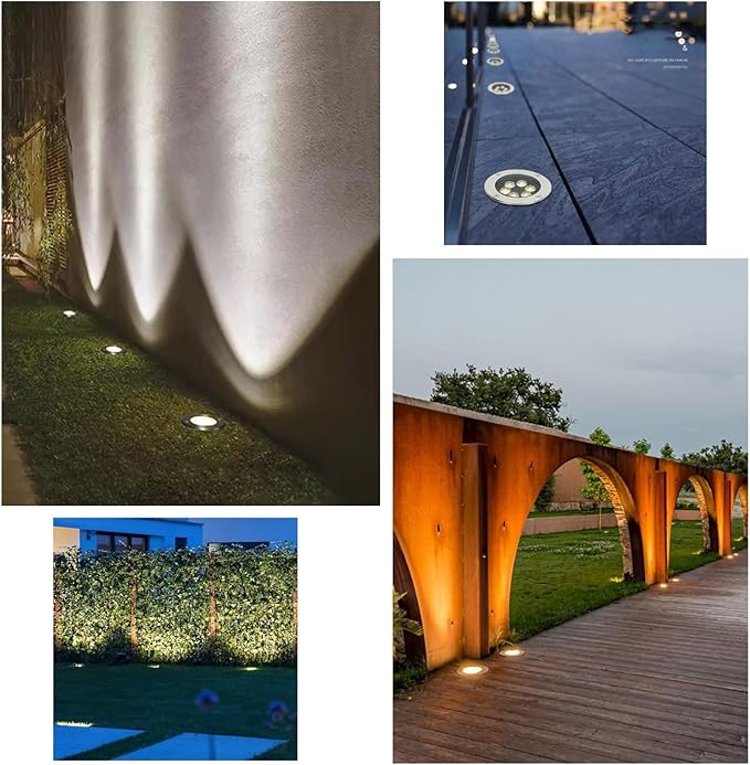 LED Underground Light IP66 Waterproof AC85-110V Buried Lights for Garden Yard Driveway Patio Pathway Step Deck Decoration Landscape Spotlight