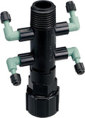 Orbit 5-Pack Drip System Shrub Adapter 4-Port Watering Manifold for 1/4 Inch Tube